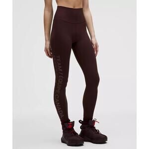 NWT Lululemon Team Canada High Rise Pant Legging28” Olympics Italy 2026 COC LOGO